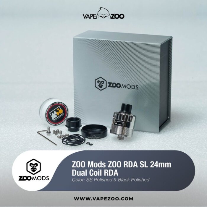 VapeZoo ZOO RDA SL 24mm Dual Coil RDA